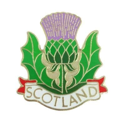 Thistle Scottish Metal Enamel Fridge Magnet