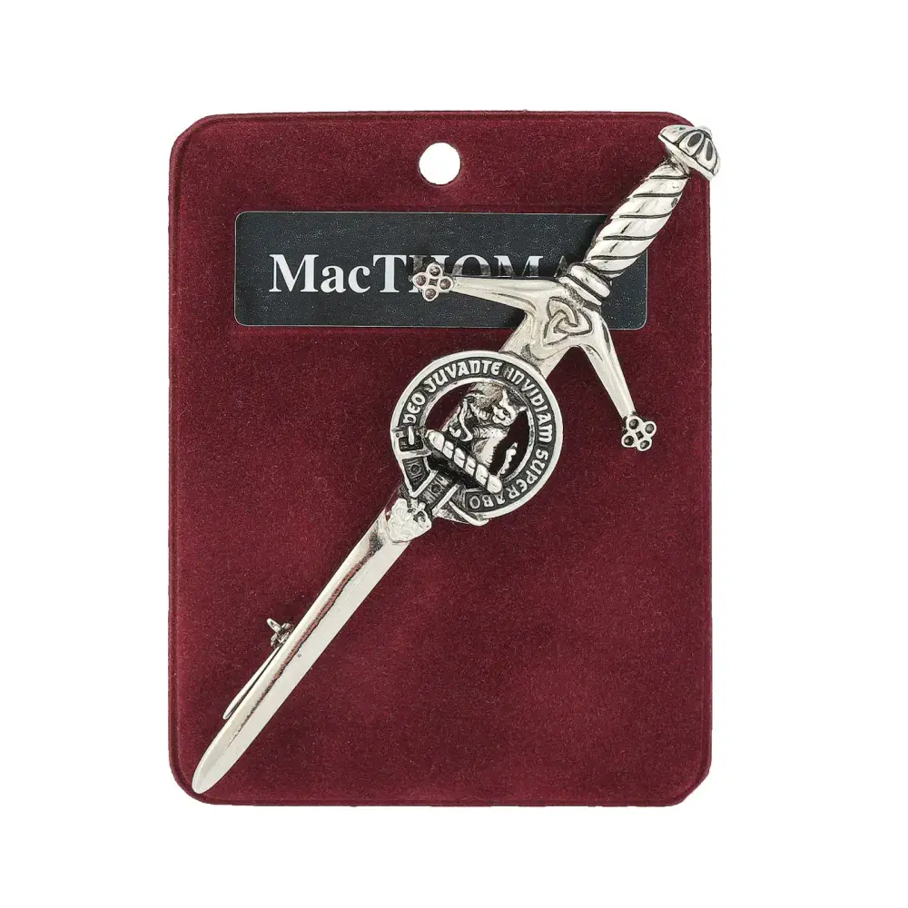Traditional Scottish Art Pewter Kilt Pin Macthomas Made in Scotland