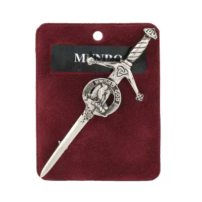 Traditional Scottish Art Pewter Kilt Pin Munro Made in Scotland