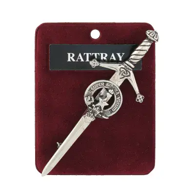 Traditional Scottish Art Pewter Kilt Pin Rattray Made in Scotland