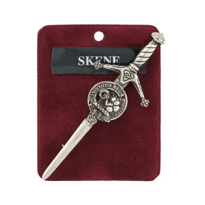 Traditional Scottish Art Pewter Kilt Pin Skene Made in Scotland