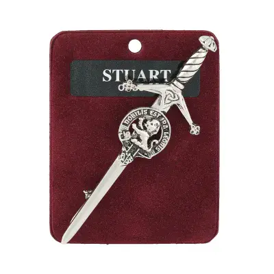 Traditional Scottish Art Pewter Kilt Pin Stuart Of Bute  Made in Scotland