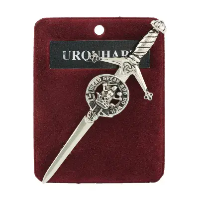 Traditional Scottish Art Pewter Kilt Pin Urquhart Made in Scotland