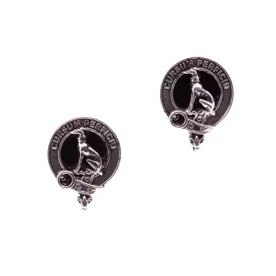 Traditional Scottish Clan Crested Cufflinks Hunter
