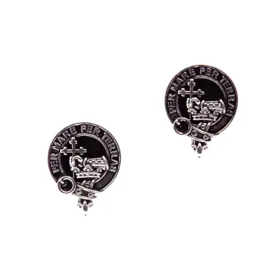 Traditional Scottish Clan Crested Cufflinks Macdonald Of The Isles