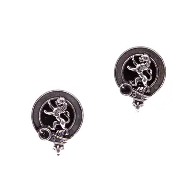 Traditional Scottish Clan Crested Cufflinks Rampant Lion