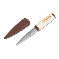 Traditional Scottish Stag head Design Stag Horn with Walnut 3 Piece Gift Set  Made in Scotland