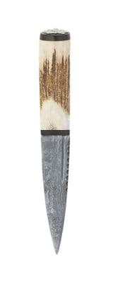 Unique Scottish Staghorn With Thistle Real Sgian Dubh - Traditional Kilt Accessory -  Special Gift !