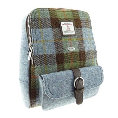 Women's Backpack | Harris Tweed Wool | MacLeod Tartan | Unique Design |
