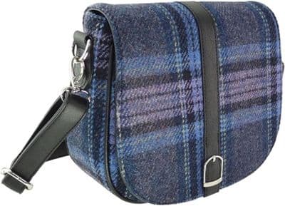 Women's Shoulder Bag - Blue and Purple Tartan - Deluxe Accessory - Scottish Heritage