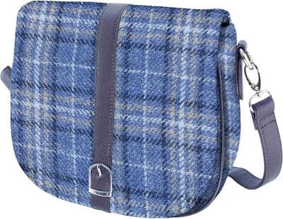 Women's Shoulder Bag - Light Blue Check - Deluxe Accessory - Scottish Heritage