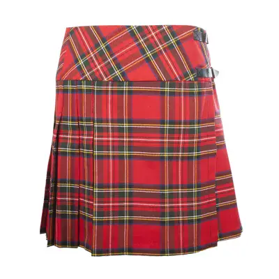 Women’s Stewart  Royal Modern Tartan -Traditional Scottish Billie Kilt/Skirt