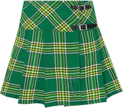 Womens Kilt | Heritage of Ireland | Mini Kilt & Pin | Elegant & Traditional |