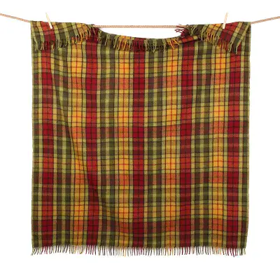 Wool Blend Blanket | Colour: Buchanan Autumn | Durable & Warm | Heritage of Scotland |