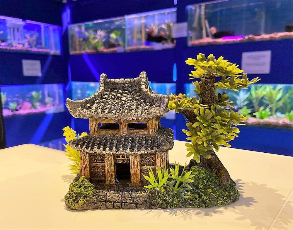 13 cm Pagoda Japanese Themed Aquarium Ornament