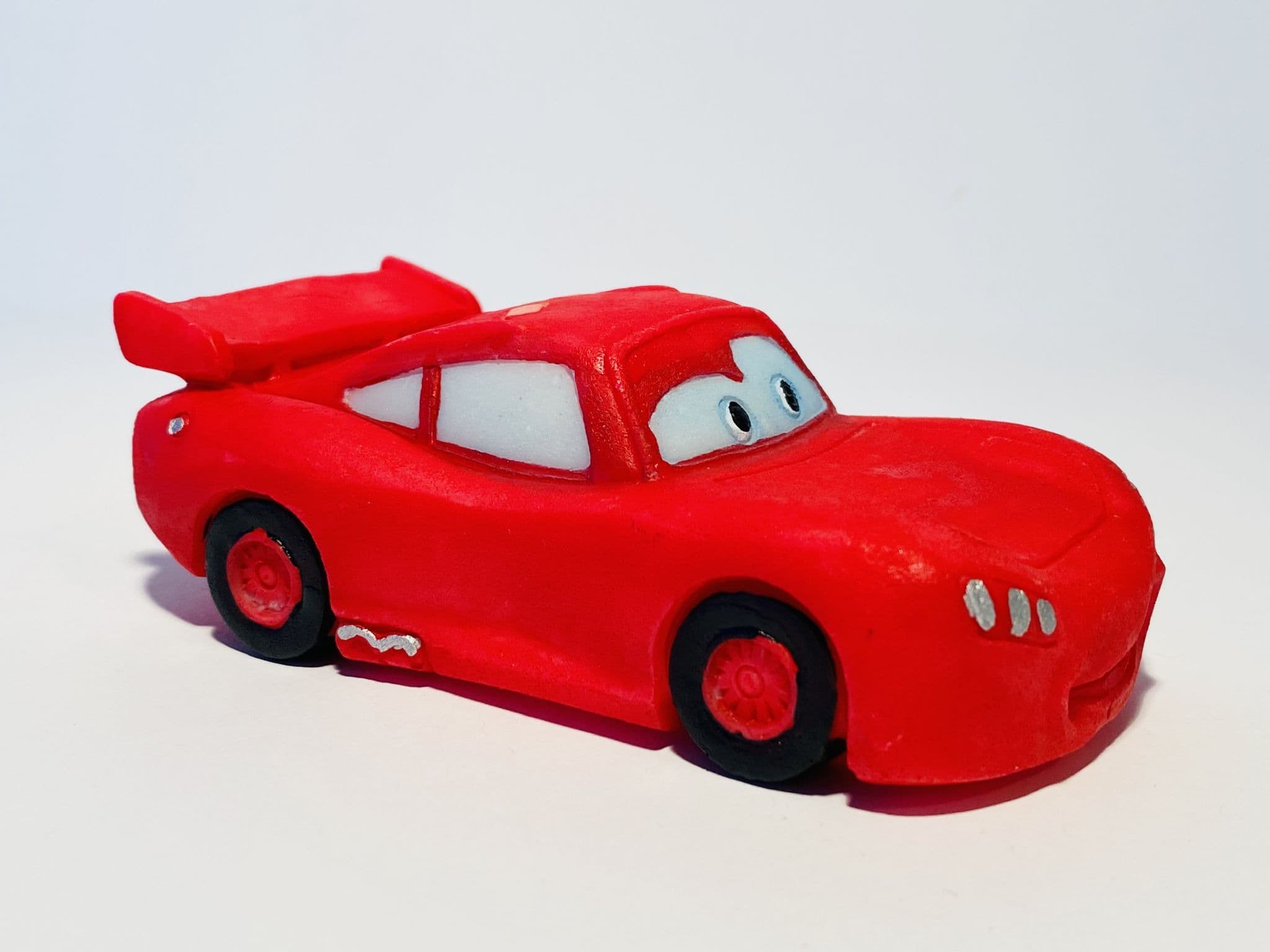 Colourful Red Cartoon Car Fish Tank Movie Theme Ornament