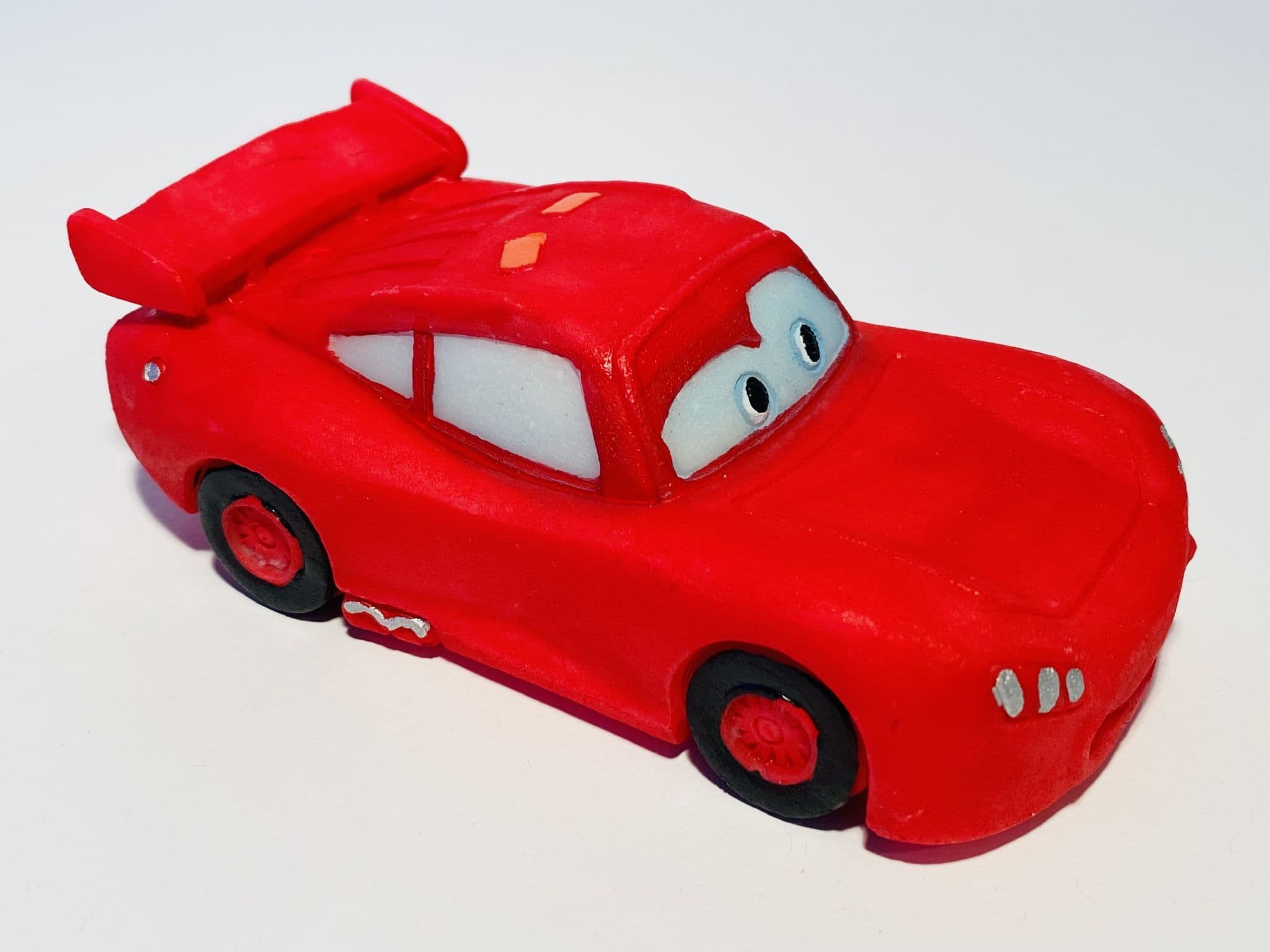 Colourful Red Cartoon Car Fish Tank Movie Theme Ornament