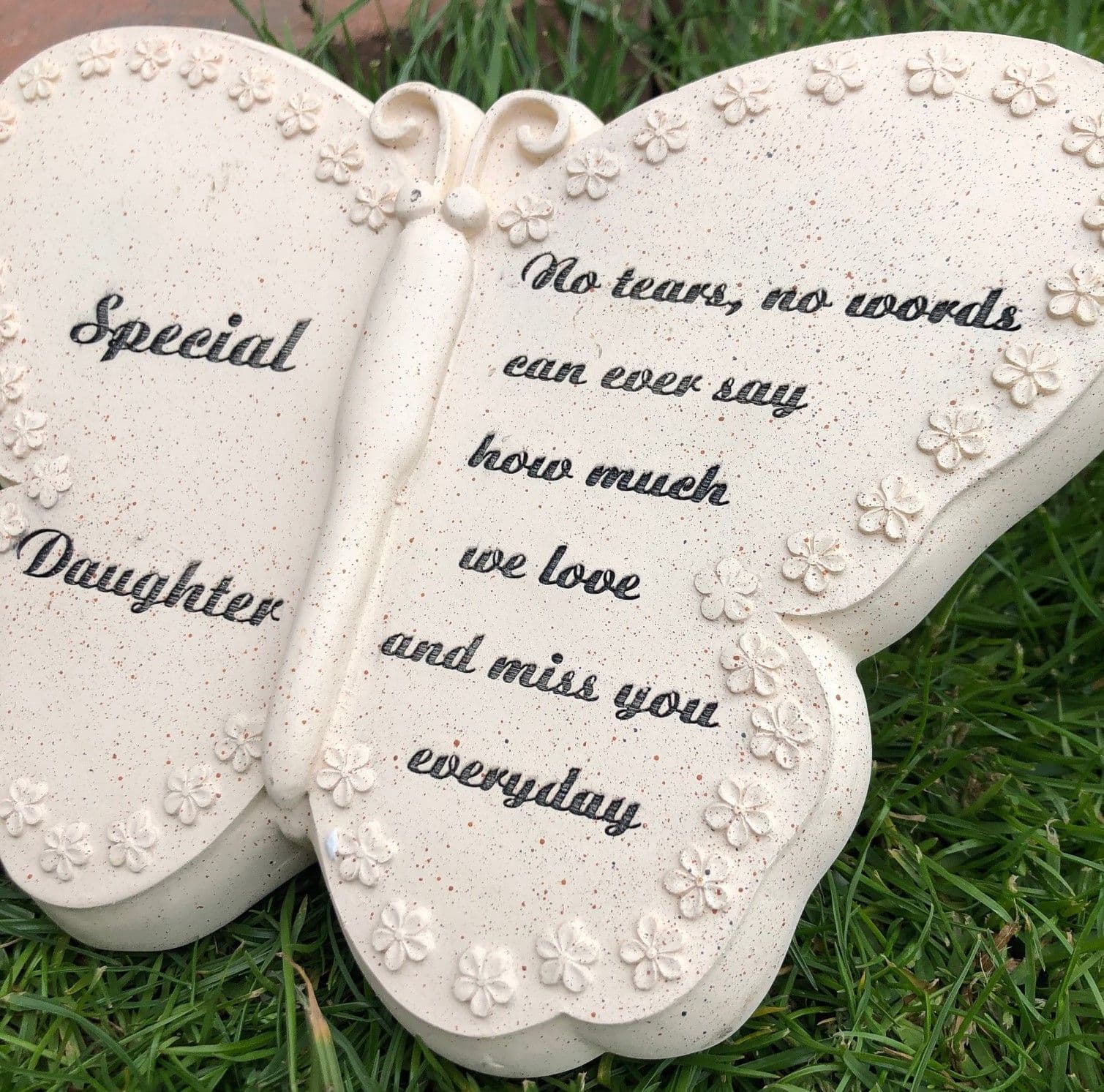 Daughter Handcrafted Graveside Memorial Butterfly Ornament