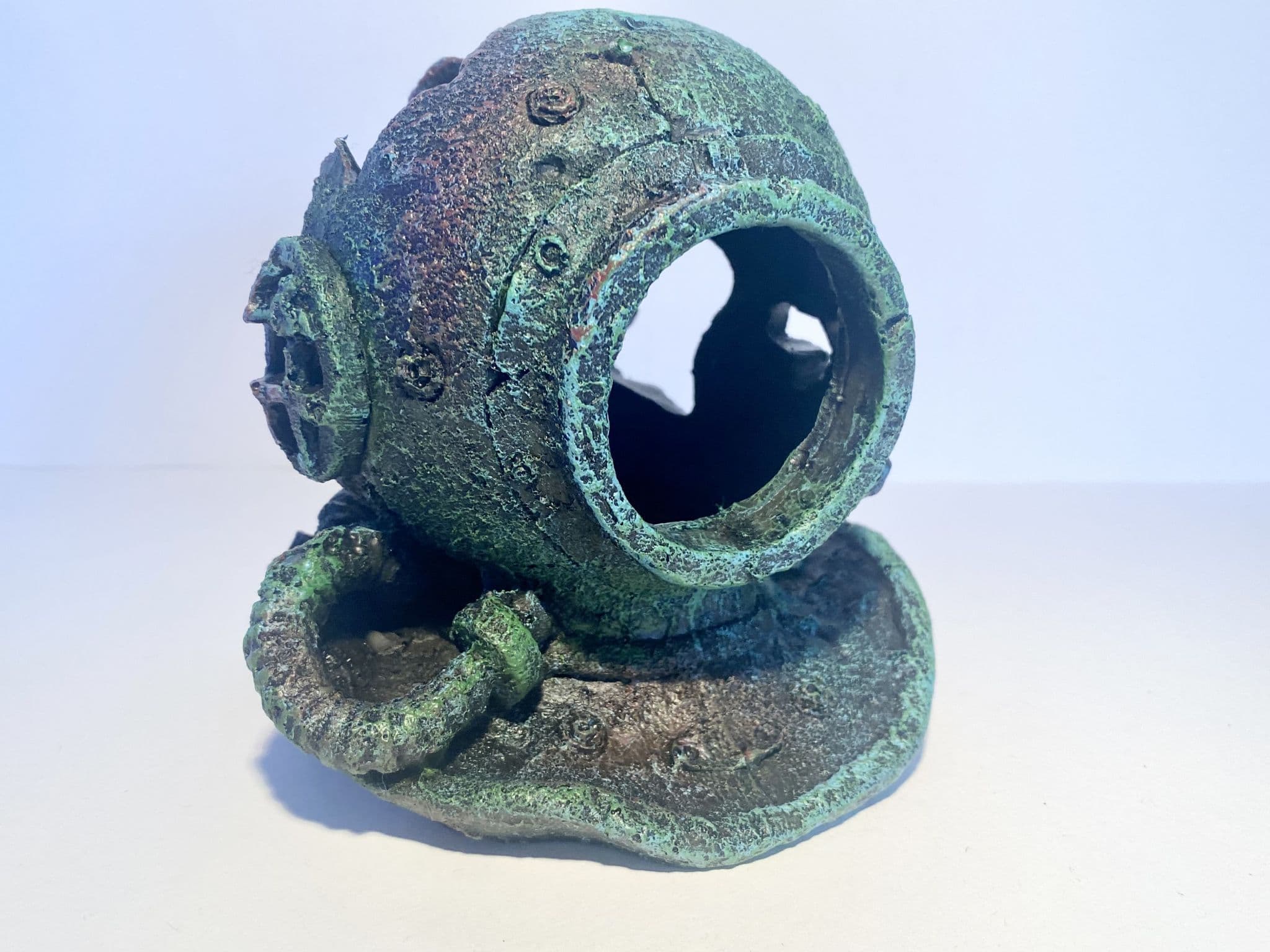 Divers Helmet Ruin Aquarium Fish Tank Hide Ornament 13cm