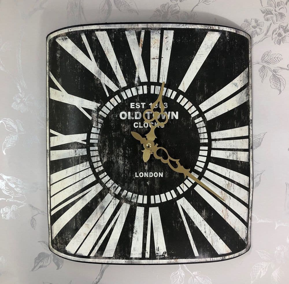 Old Town Clocks Large Decorative Metal London Wall Clock