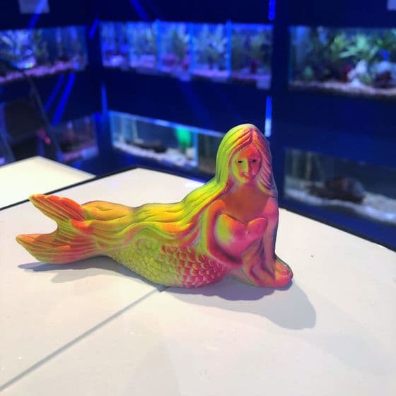 Rainbow Unicorn Seahorse Fun Aquarium Ornament