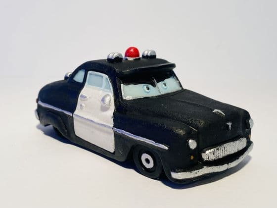 Police Car Cartoon Fish Tank Movie Theme Ornament