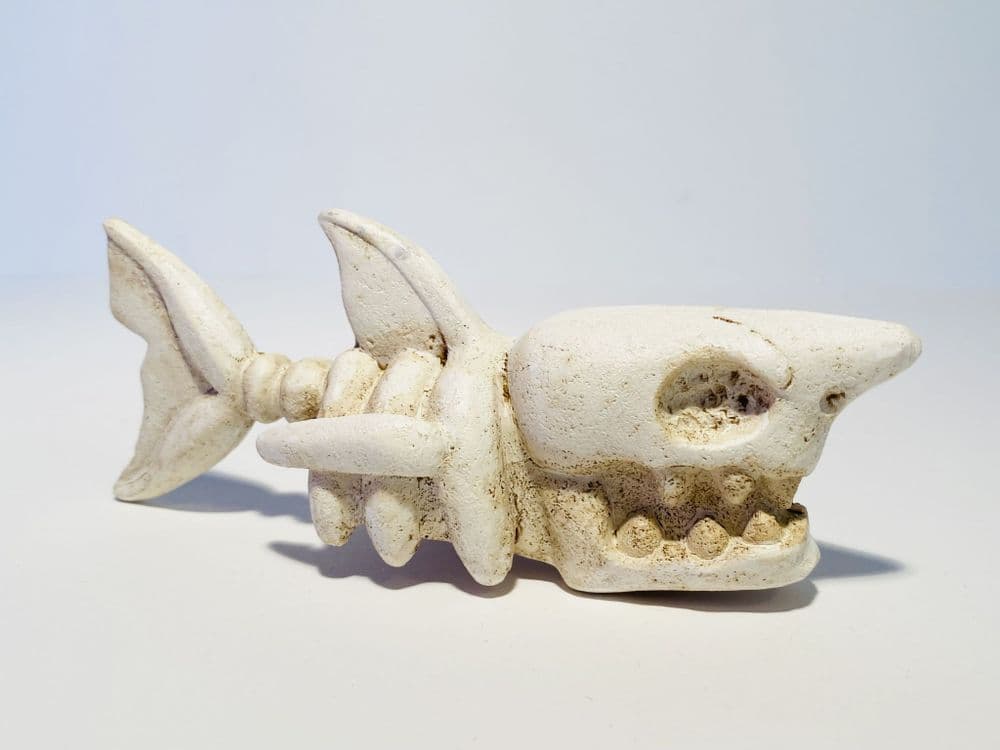 Shark Bones Aquarium Skeleton Fish Tank Ornament Small 12 cm
