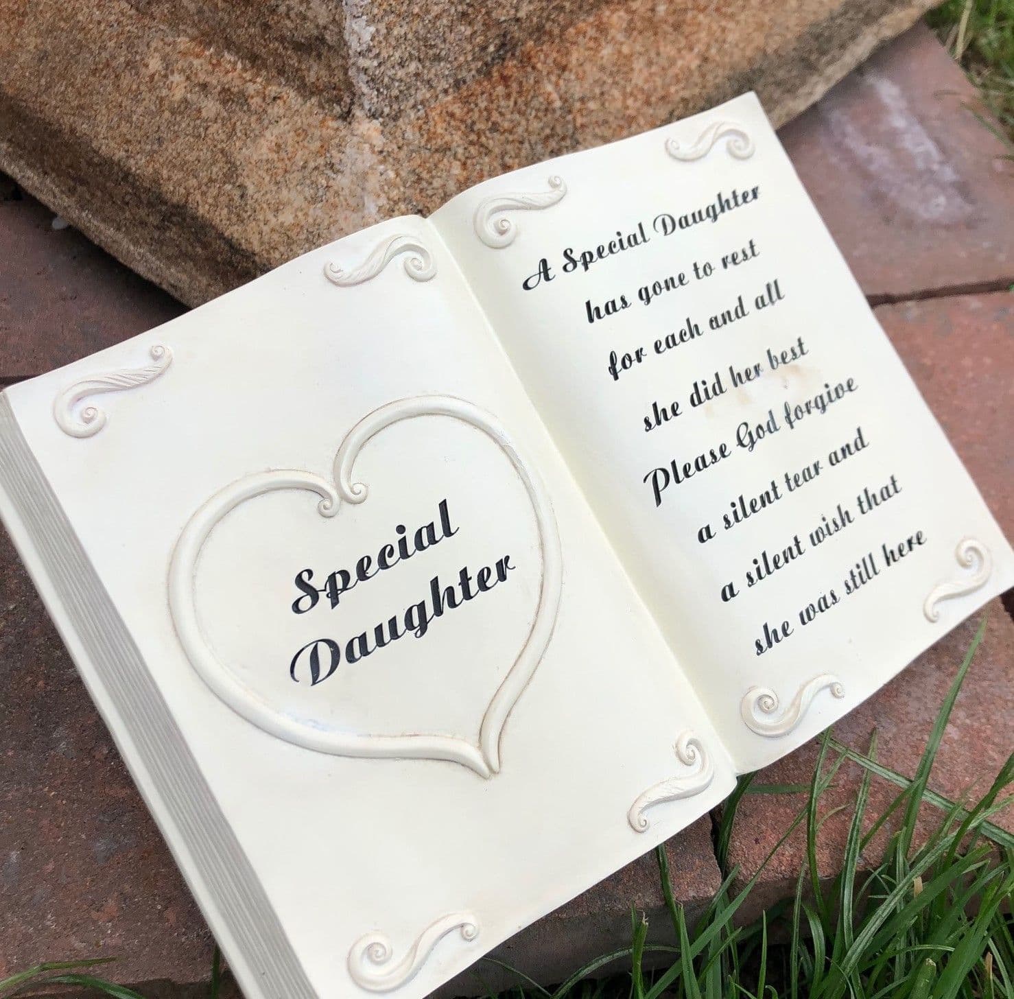Special Daughter Graveside Memorial Ornament Book