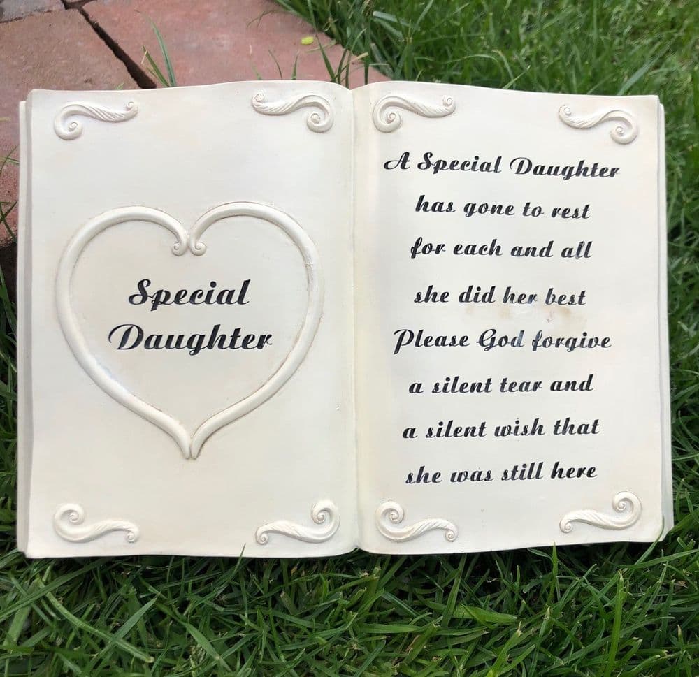 Special Daughter Graveside Memorial Ornament Book