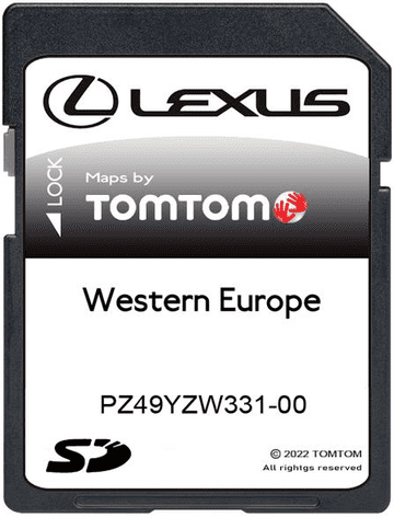 LEXUS MOVEON 2024/2025 SAT NAV MAP SD CARD NAVIGATION EUROPE