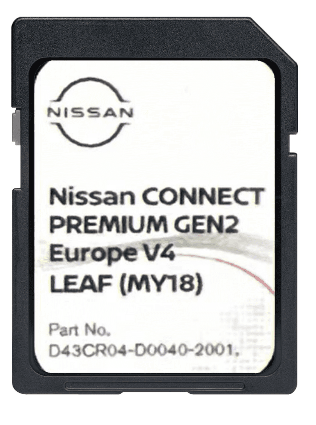 NISSAN LEAF MY18 CONNECT PREMIUM GEN2 SAT NAV MAP SD CARD