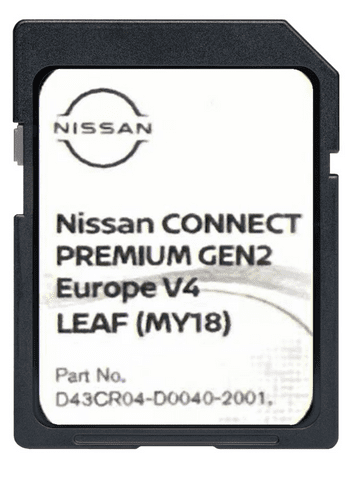 NISSAN LEAF MY18 CONNECT PREMIUM GEN2 SAT NAV MAP SD CARD