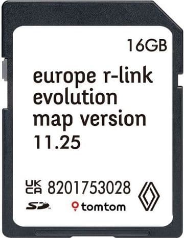 RENAULT R -LINK NAVIGATION SAT NAV SD CARD EUROPE 2024-2025