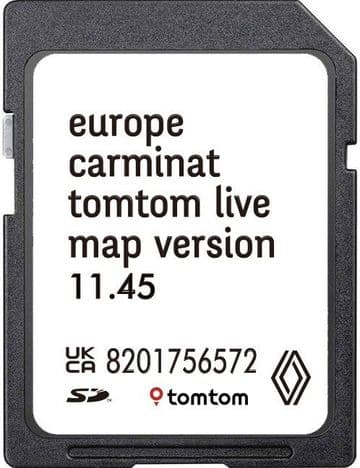 RENAULT TOMTOM CARMINAT LIVE NAVIGATION SD CARD EUROPE 2025-2026