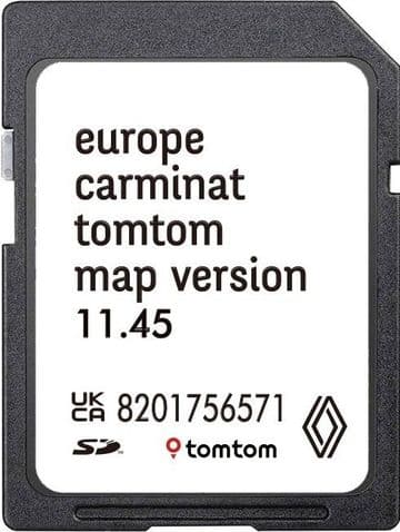 RENAULT TOMTOM CARMINAT SAT NAV SD CARD EUROPE 2025-2026