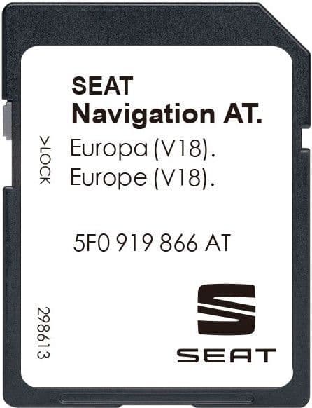 SEAT MEDIA AT MIB1 SAT NAV MAP UPDATE SD CARD EUROPE 2025