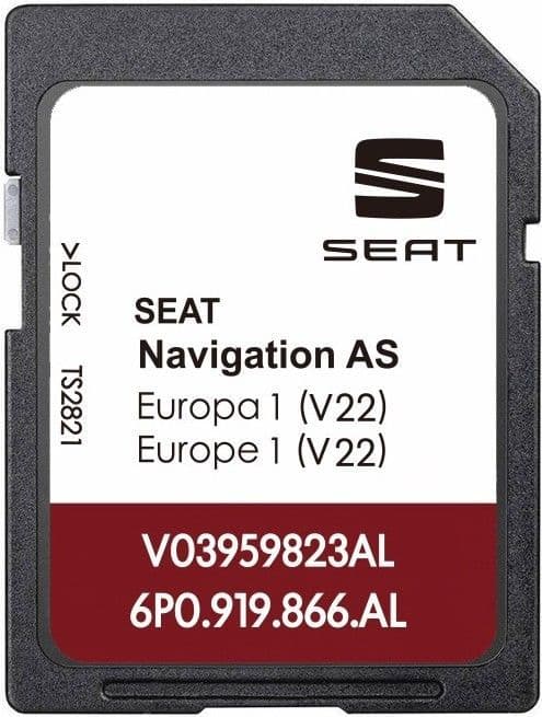 Seat VW Skoda Sat Nav Map Discs | DVD SD Update 2025