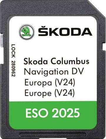 SKODA COLUMBUS MIB1 MIB2  SAT NAV 2026 SD CARD MAP UPDATE EUROPE