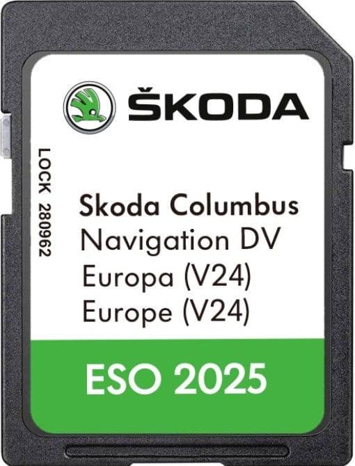 Skoda Sat Nav Map Discs | DVD SD Update 2025