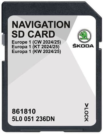 SKODA DISCOVER MEDIA AS 2026 SAT NAV MAP UPDATE SD CARD