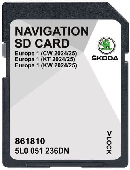 Skoda Sat Nav Map Discs | DVD SD Update 2025