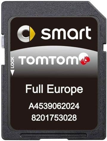 SMART 453 SAT NAV MAP UPDATE SD CARD EUROPE 2024-2025