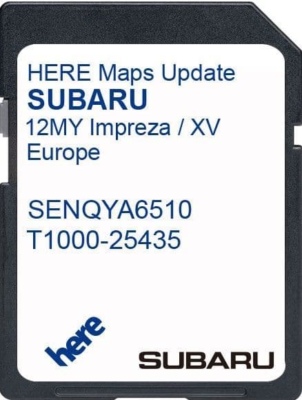 SUBARU STARLINK GEN1 XV/IMPREZA MY12 EUROPE 2025 SD CARD