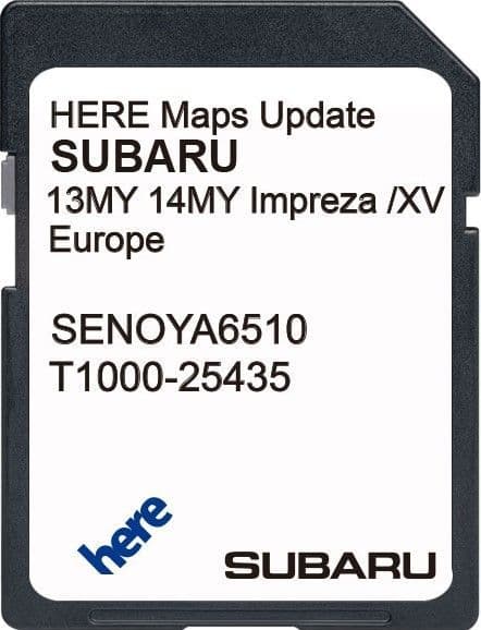 SUBARU STARLINK GEN1 XV/IMPREZA MY13-14 EUROPE 2025 SD CARD
