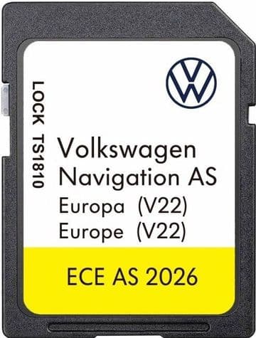 VW AS DISCOVER MEDIA SAT NAV MAP UPDATE SD CARD EUROPE 2026