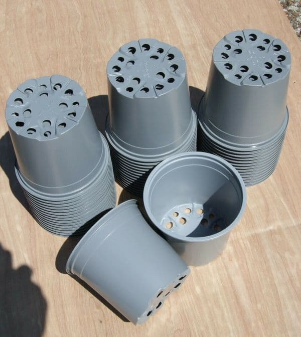 1 Litre Grey Plant Pots by Modiform