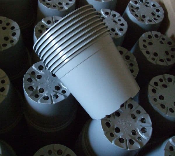 1 Litre Grey Plant Pots by Modiform