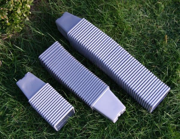 100 - 7cm Square Grey Plant pots