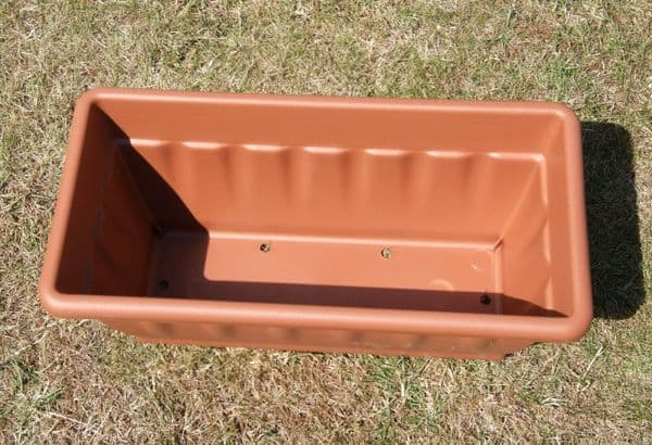 2 x 40cm Garden Troughs Patio Planters