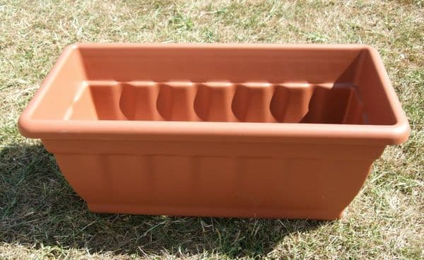 2 x 40cm Garden Troughs Patio Planters
